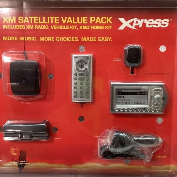 NIB Xpress‎ XM Satellite Radio Value Pack With Radio Vehicle Kit & Home Kit - Picture 3 of 4